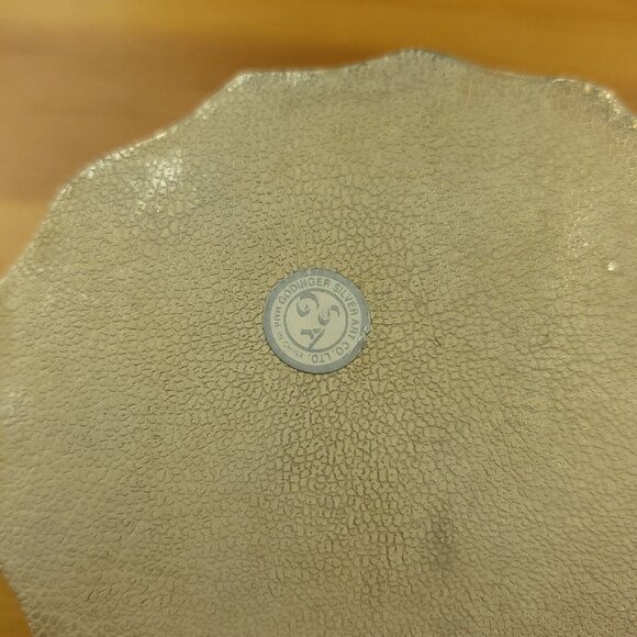 Vintage Godinger Sliver Plate Velvet Lined Trinket Box Jewelry‎ Caddy / Lid 1991 - Picture 5 of 13